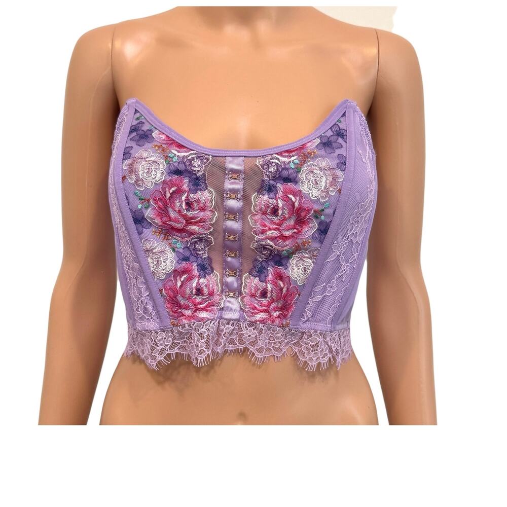 Victoria’s Secret small Dream Angels embroidered corset top BC3 3231